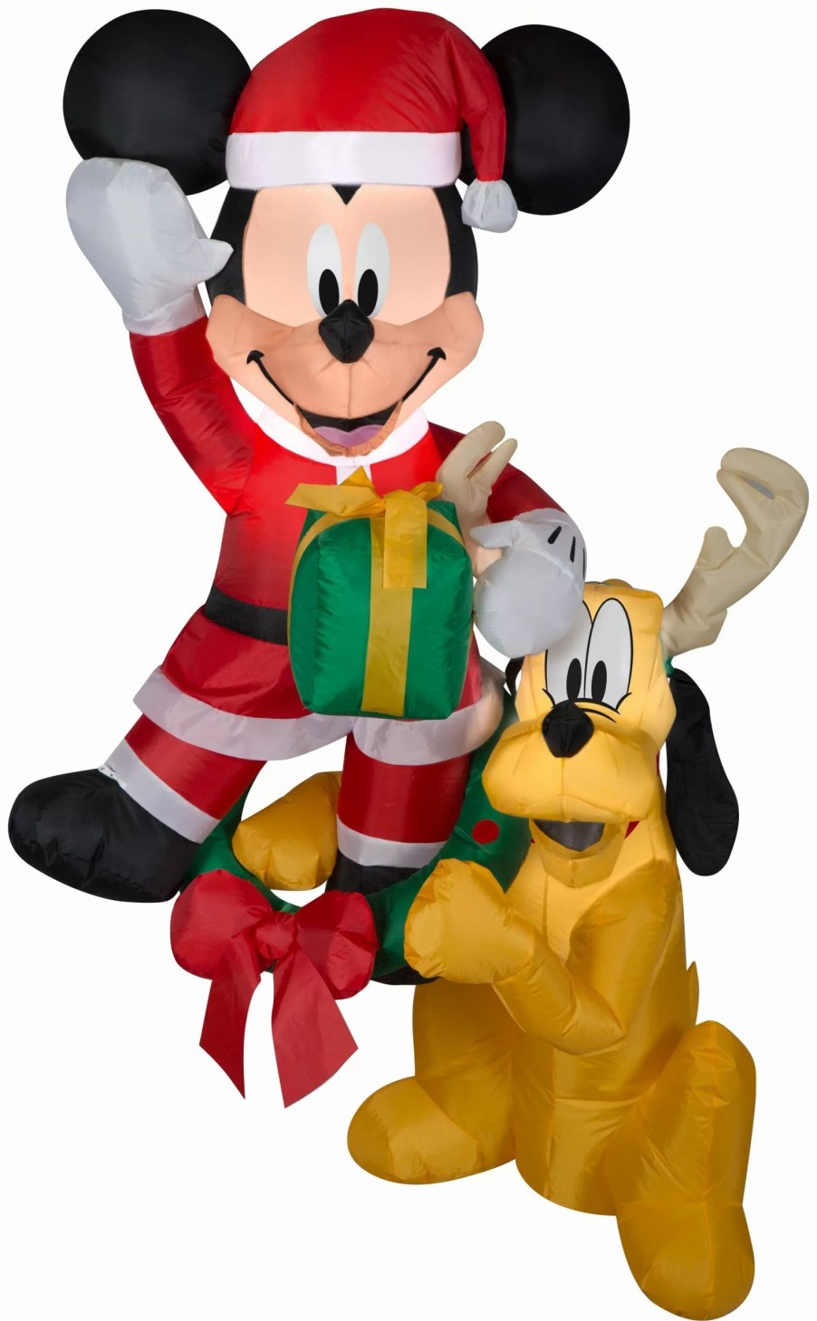 Inflatables * | Gemmy Christmas Airblown Inflatable Hanging Mickey And Pluto Disney, 5 Ft Tall, Multicolored