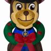 Inflatables * | 3 Airblown Paw Patrol Chase W/Wreath Christmas Inflatable