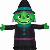 Inflatables * | Gemmy Airblown Inflatable Little Witch, 3.5 Ft Tall, Black