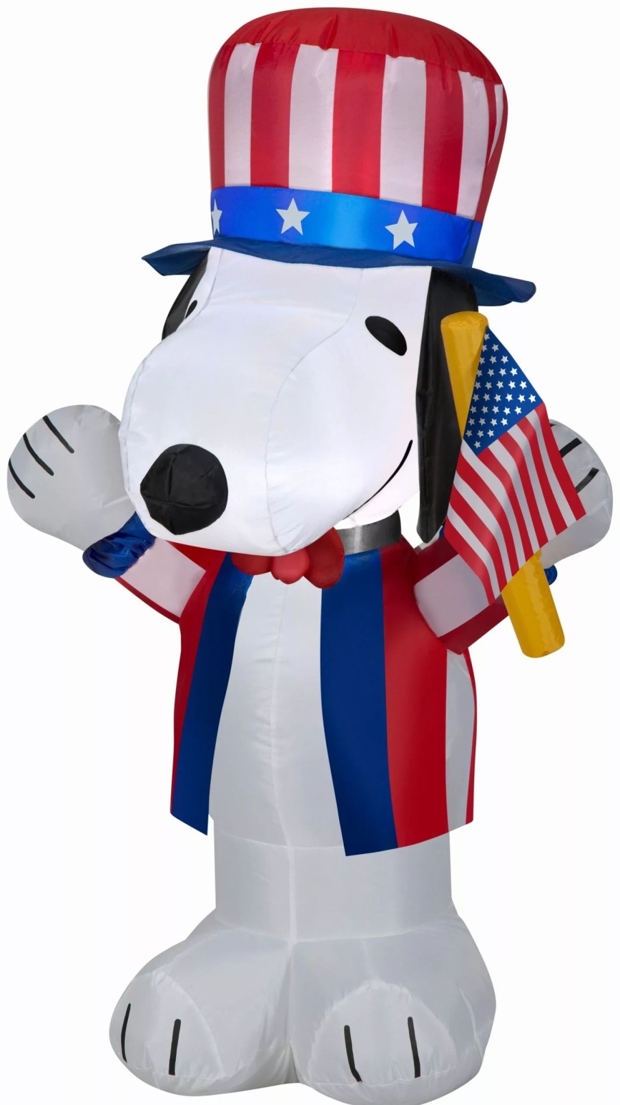 Inflatables * | Gemmy Airblown Inflatable Patriotic Snoopy, 3.5 Ft Tall