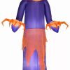 Inflatables * | Gemmy Airblown Pumpkin Reaper W/Top Hat Giant , 12 Ft Tall, Purple