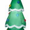 Inflatables * | Gemmy Christmas Airblown Inflatable Inflatable Christmas Tree, 7 Ft Tall, Green