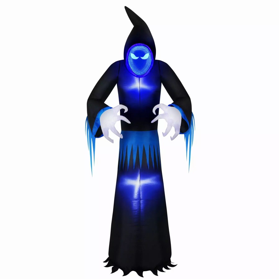 Inflatables * | Occasions 8 Inflatable Infinity Mirror Reaper, 8 Ft Tall, Multicolored