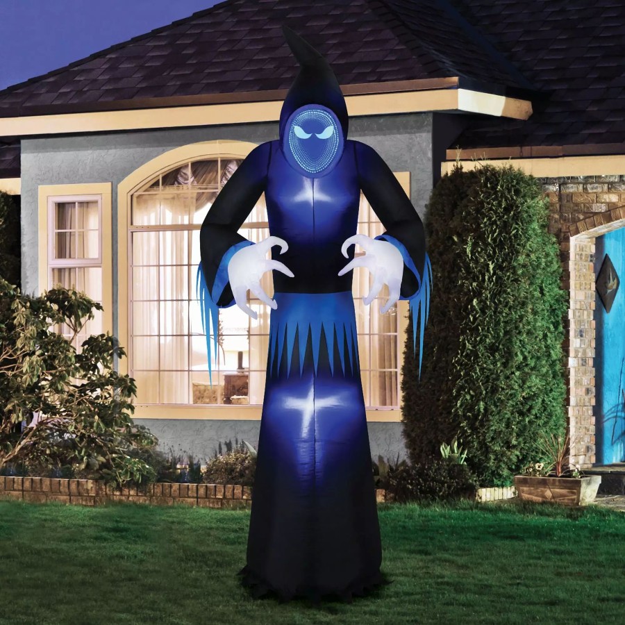 Inflatables * | Occasions 8 Inflatable Infinity Mirror Reaper, 8 Ft Tall, Multicolored