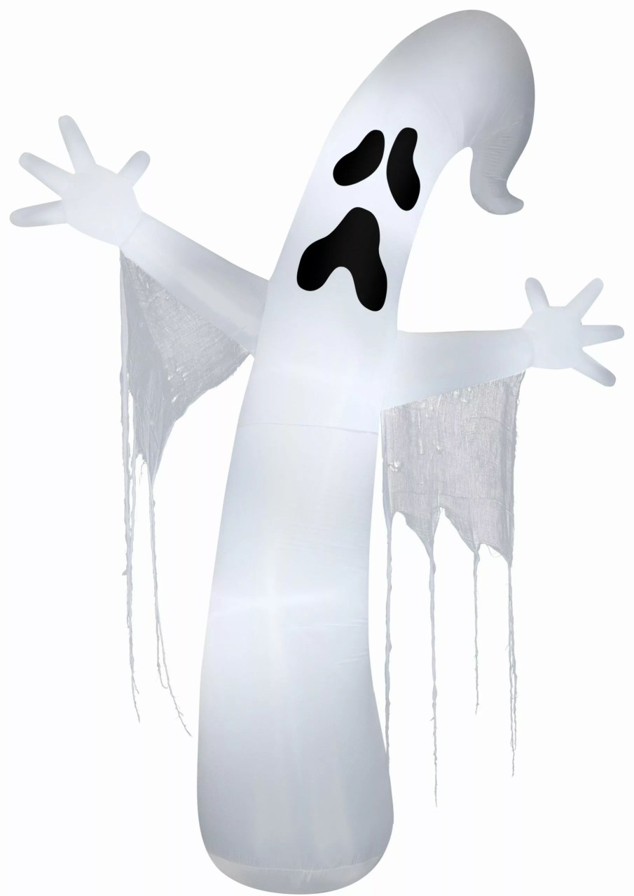 Inflatables * | Gemmy Airblown Whimsey Ghost W/Streamers Giant (C7 Led White), 12 Ft Tall