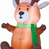 Inflatables * | 3.5 Airblown Outdoor Baby Reindeer Christmas Inflatable