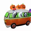 Inflatables * | A Holiday Company 7Ft Inflatable Halloween Vintage Bus, 6 Ft Tall, Multi