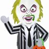 Inflatables * | Gemmy Airblown Inflatable Beetlejuice Carbuddy, 3 Ft Tall, Black