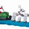 Inflatables * | Gemmy Christmas Airblown Inflatable Jack Skellington Sleigh Scene Colossal Disney, 4.5 Ft Tall