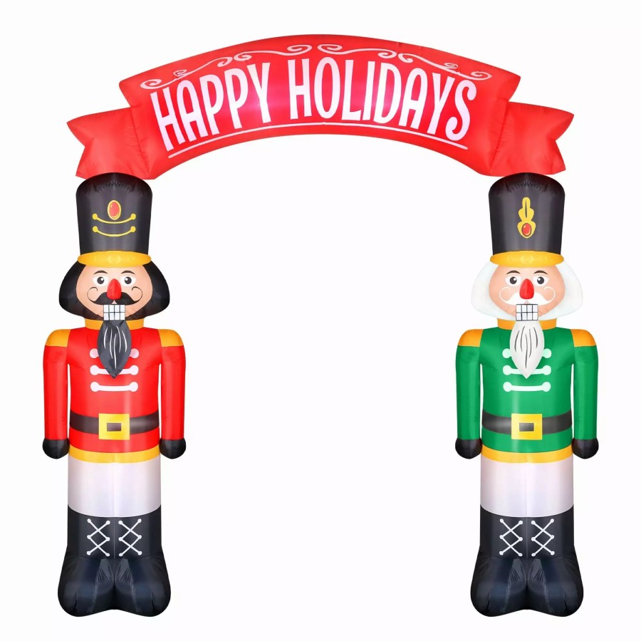 Inflatables * | Occasions Airflowz Inflatable Nutcrackers Archway 8Ft, 8 Ft Tall, Red