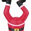 Inflatables * | Occasions 3.5 Inflatable Santa Legs, 2.5 Ft Tall, Multicolored