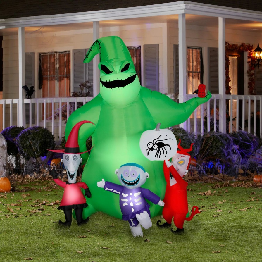 Inflatables * | 7 Airblown Oogie Boogie W/Creatures Nightmare Before Christmas Disney Scene Halloween Inflatable