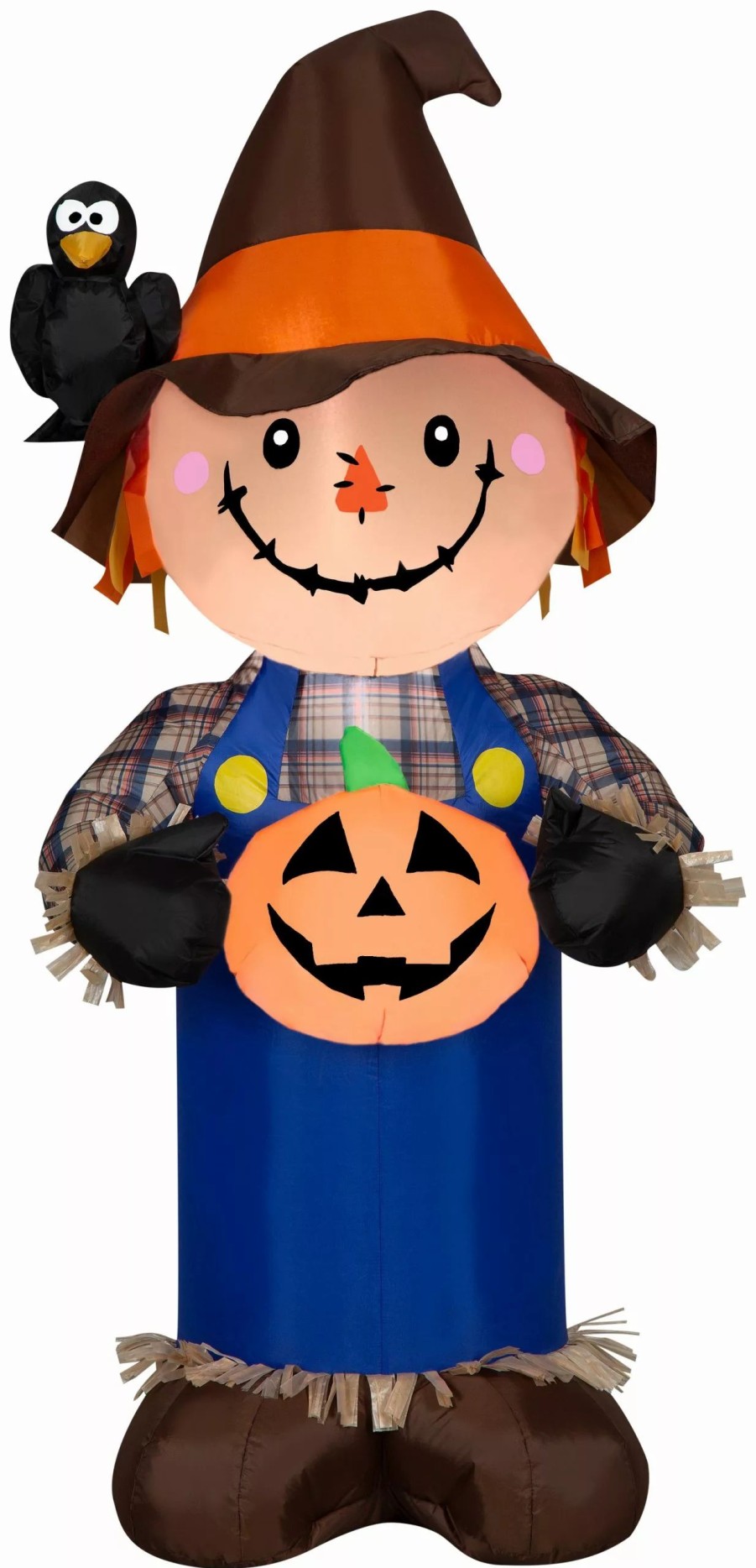 Inflatables * | Gemmy Airblown Scarecrow W/Jol Scene, 5 Ft Tall, Multi