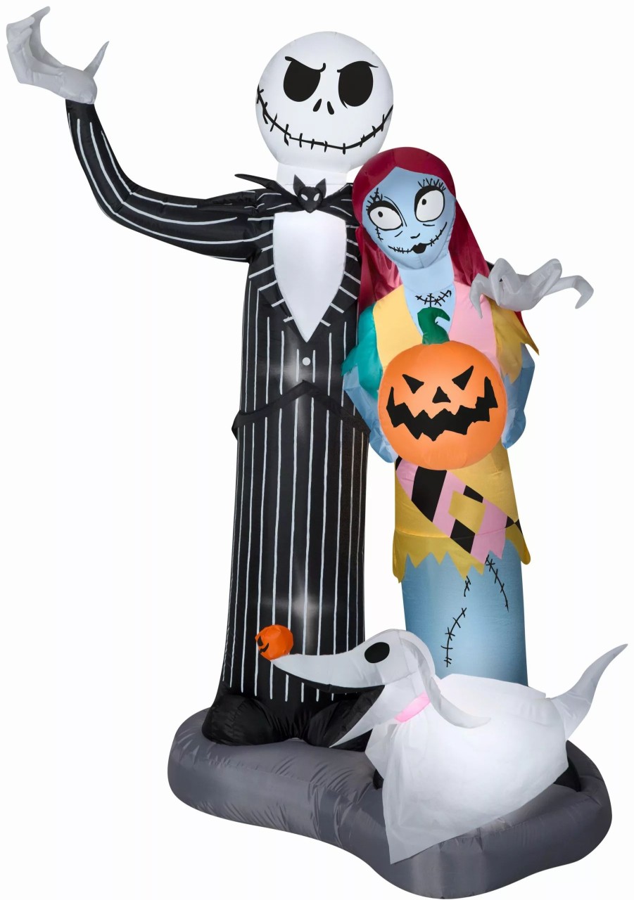 Inflatables * | Gemmy Airblown Nightmare Before Christmas Scene Disney , 6 Ft Tall, Multi