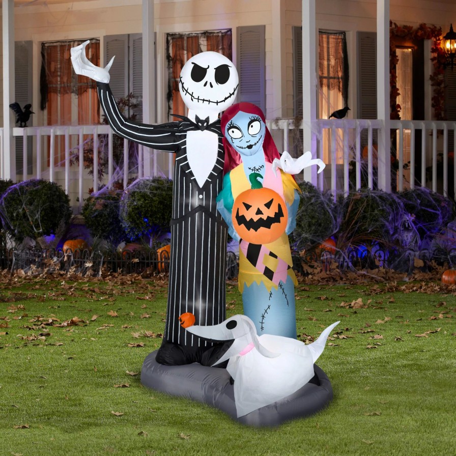 Inflatables * | Gemmy Airblown Nightmare Before Christmas Scene Disney , 6 Ft Tall, Multi