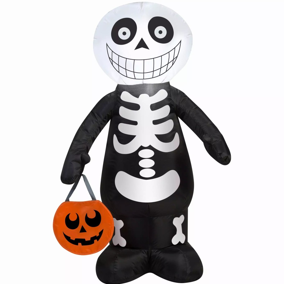 Inflatables * | 3.5 Airblown-Skeleton Boy Halloween Inflatable