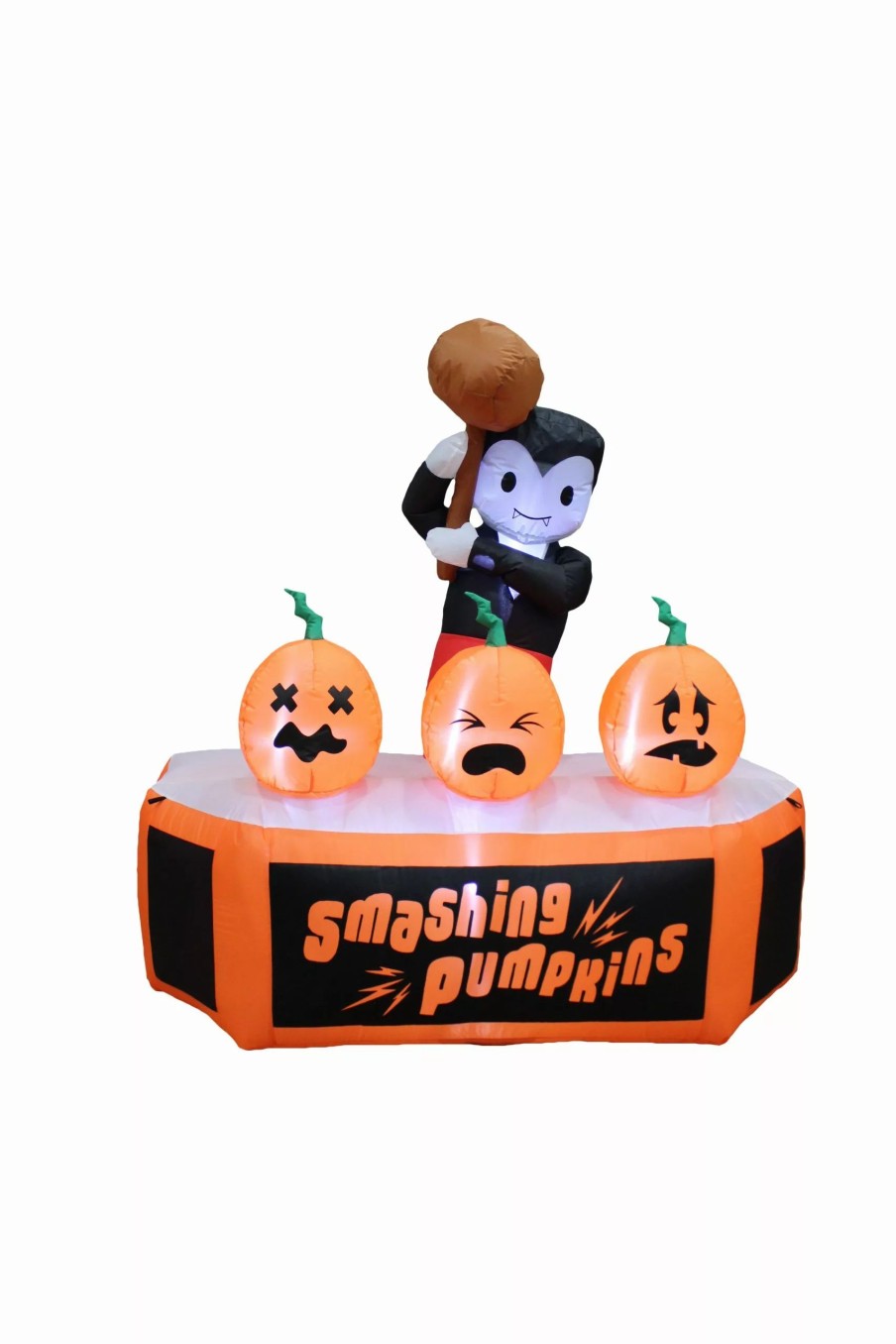 Inflatables * | A Holiday Company 5Ft Inflatable Smashing Pumpkins, 5 Ft Tall, Multi