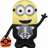 Inflatables * | Gemmy Airblown Dave As Skeleton Universal, 3 Ft Tall, Multi