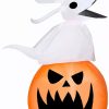 Inflatables * | Gemmy Airblown Zero W/Pumpkin, 3.5 Ft Tall, White