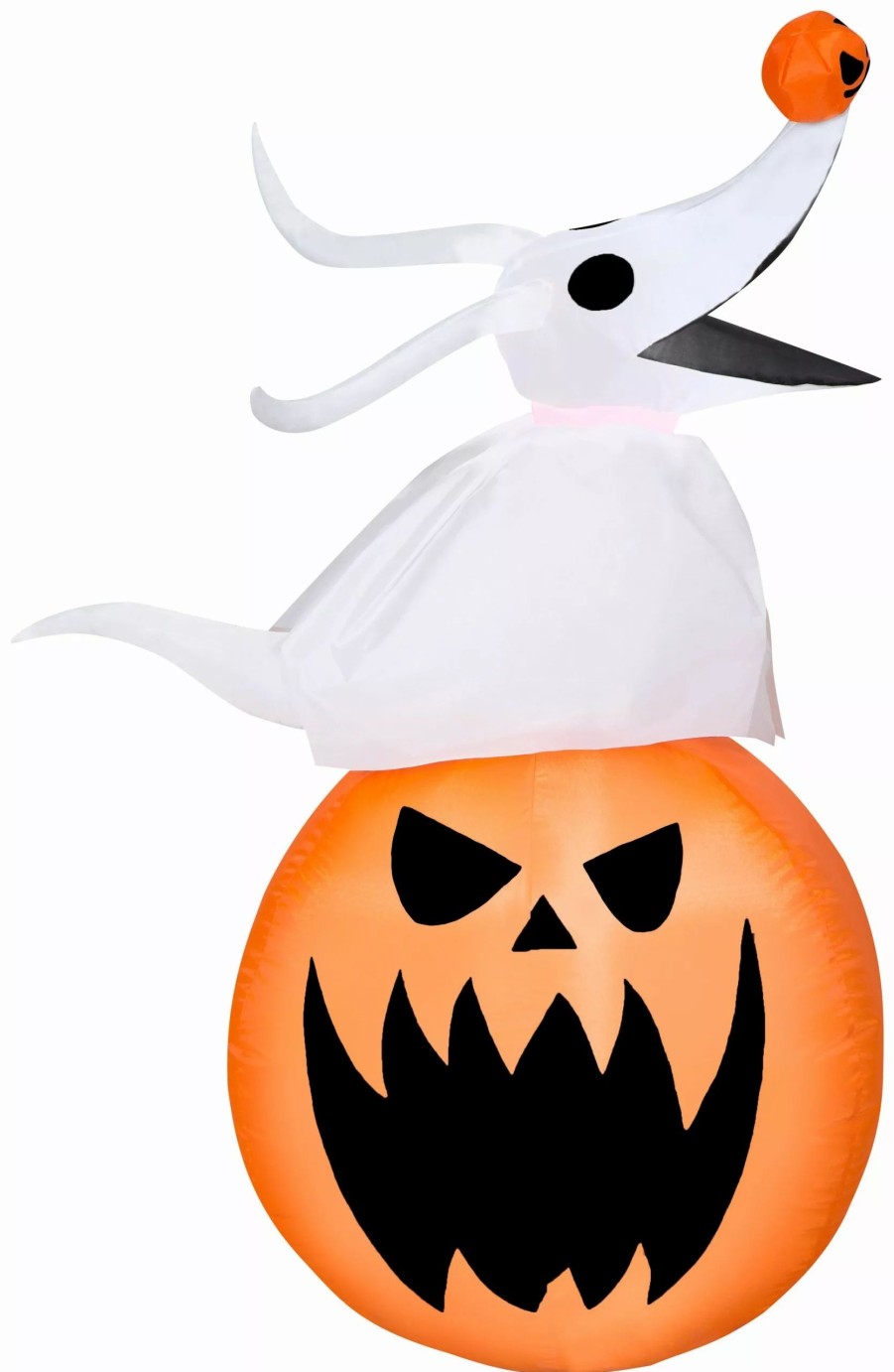 Inflatables * | Gemmy Airblown Zero W/Pumpkin, 3.5 Ft Tall, White