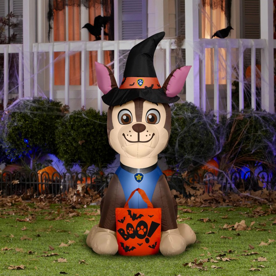 Inflatables * | Gemmy Airblown Chase In Witch Costume Nick, 3.5 Ft Tall, Multi