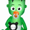 Inflatables * | Gemmy Animated Airblown Nom Nom Baby W/Pacifier, 5.5 Ft Tall, Green