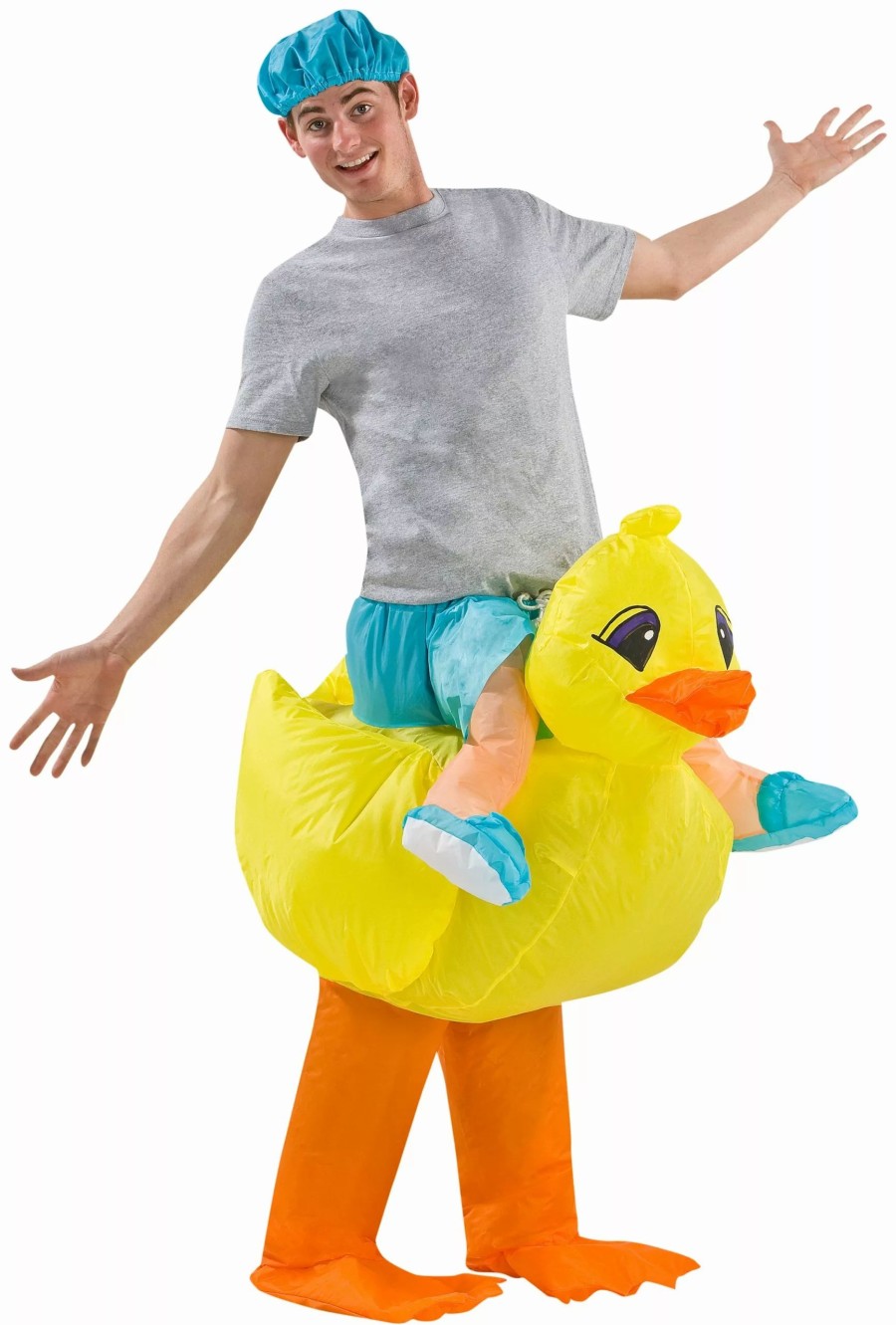 Inflatables * | Illusion Inflatable Costume Yellow Duckie Halloween Costume