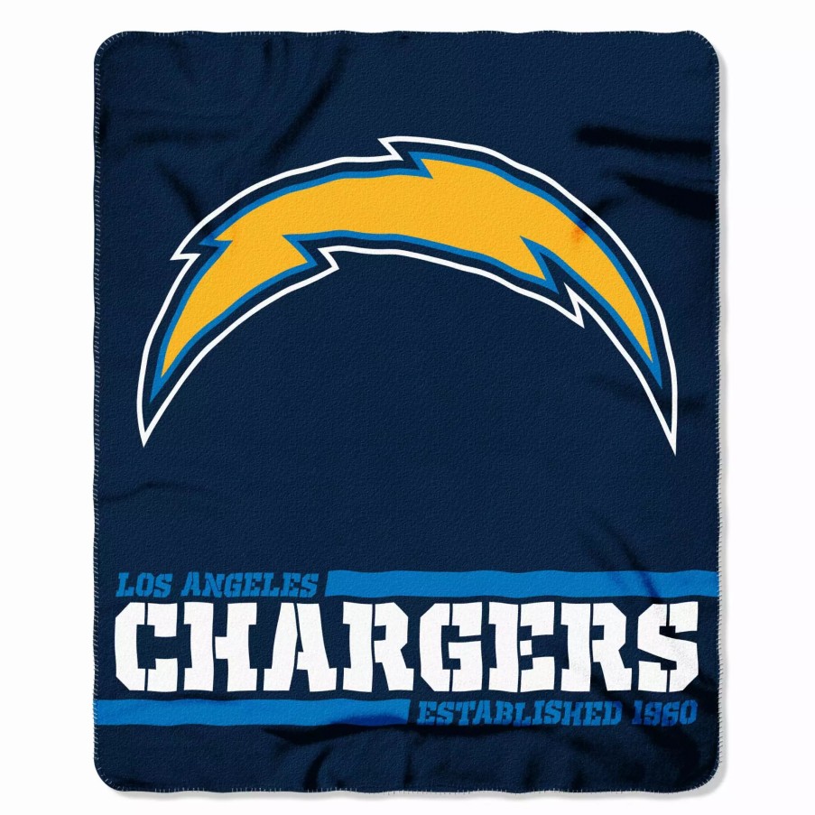 Blankets * | The Northwest Company Los Angeles Chargers Fleece Throw