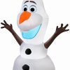 Inflatables * | Gemmy Christmas Airblown Inflatable Olaf In Sitting Pose, 4 Ft Tall, White