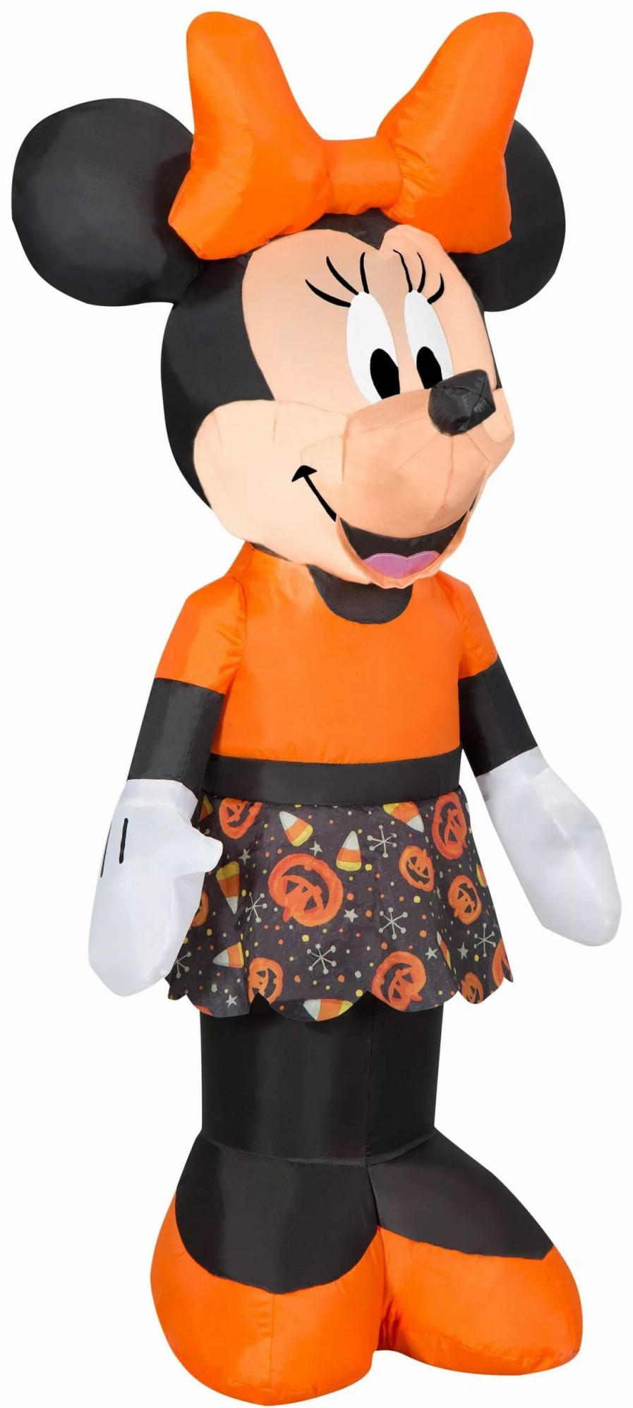 Inflatables * | Gemmy Airblown Inflatable Minnie Mouse In Candy Skirt, 3.5 Ft Tall, Black