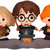 Inflatables * | Gemmy Airblown Harry, Ron, And Hermione W/Cauldron Scene Wb, 4.5 Ft Tall, Black